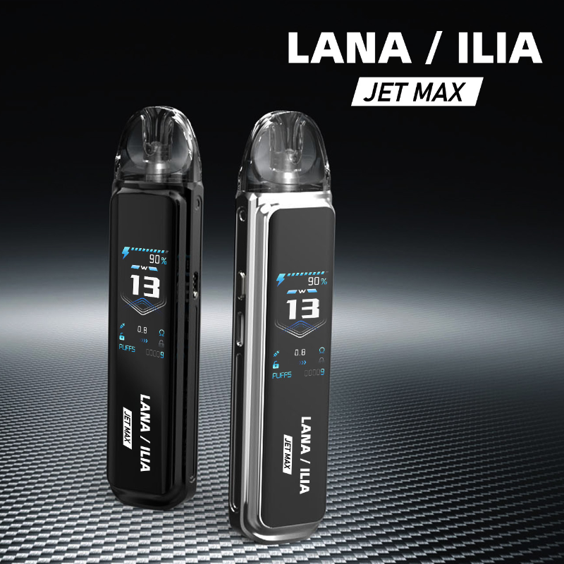 LANAVAPE LANA ILIA 電子煙 1.47吋智能TFT螢幕電子煙，可調功率與氣流控制1200mAh 強續航 台灣用戶首選