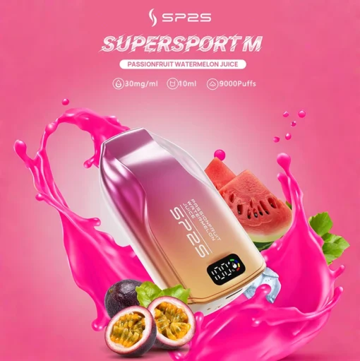 SP2S 9000 PUFFS 拋棄式電子煙 （澳洲版）| 10mL煙油 | 500mAh電池 | Type-C快充 | 30mg/ml尼古丁