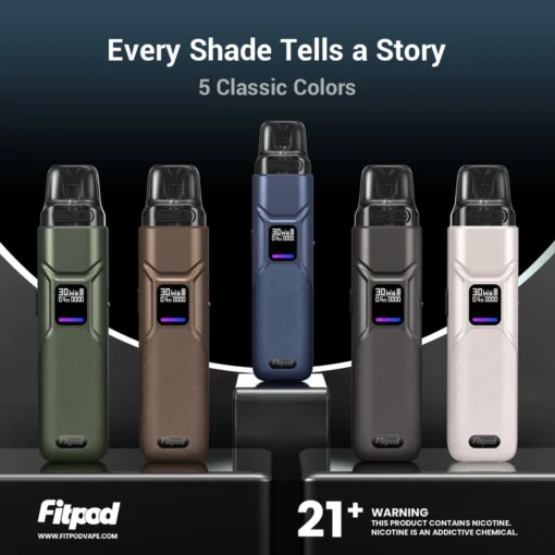 【FITPOD O-SHADOW SE 主機】1000mAh超長續航｜小蠻牛Xilm通用｜功率/氣流雙調節｜Type-C快充