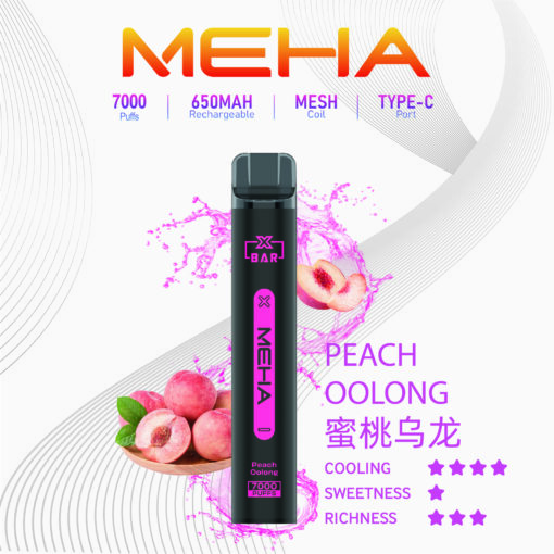 MEHA XBAR小黑條一次性電子菸 | 7000 Puffs 強勁續航 | 650mAh 可充電 | MESH 霧化芯 | Type-C 接口 | 16種豐富口味 - 图片 16
