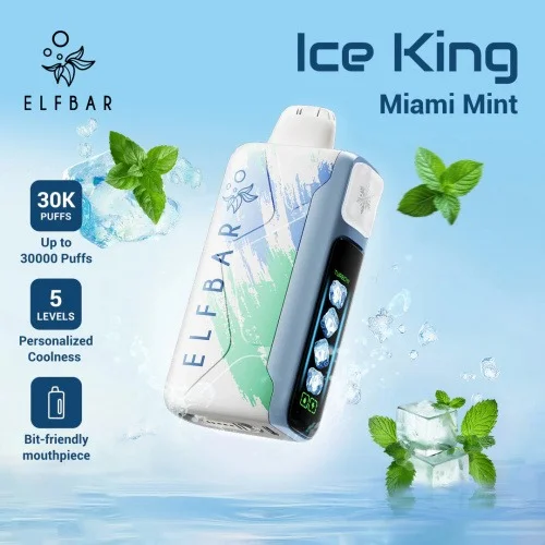 🧊 Ice King 冰王30000口 一次性電子煙|5段冰度可調 × 超長續航