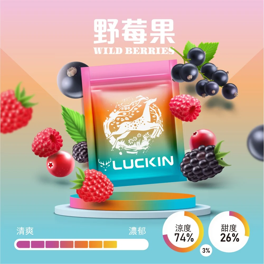 LUCKIN幸運電子菸彈|尼古丁濃度 3%|七彩LED發光霧化彈 - 图片 11