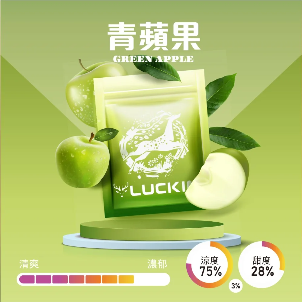LUCKIN幸運電子菸彈|尼古丁濃度 3%|七彩LED發光霧化彈 - 图片 16