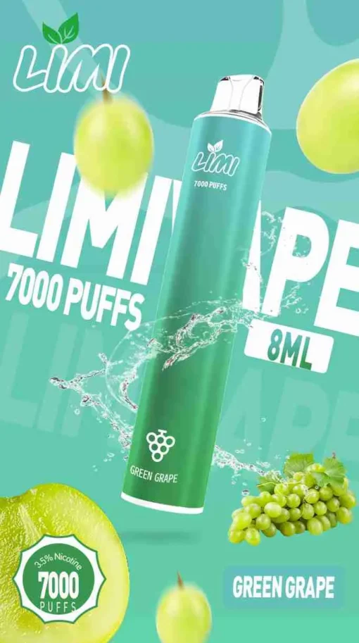 LIMI 7000 PUFFS 一次性拋棄式電子煙 - 可充電設計，台灣現貨，支持711到付 - 图片 10