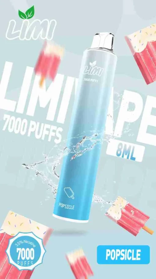 LIMI 7000 PUFFS 一次性拋棄式電子煙 - 可充電設計，台灣現貨，支持711到付