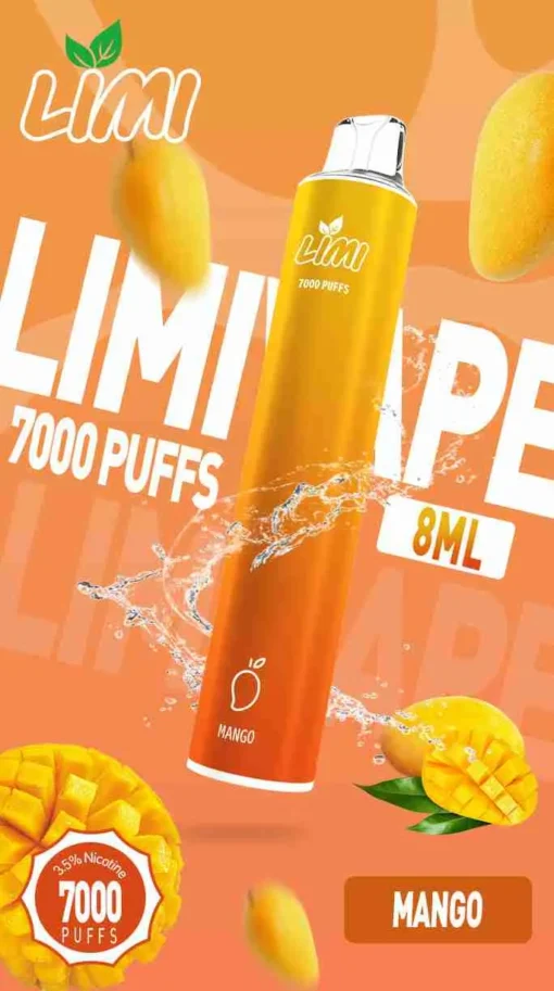 LIMI 7000 PUFFS 一次性拋棄式電子煙 - 可充電設計，台灣現貨，支持711到付 - 图片 11