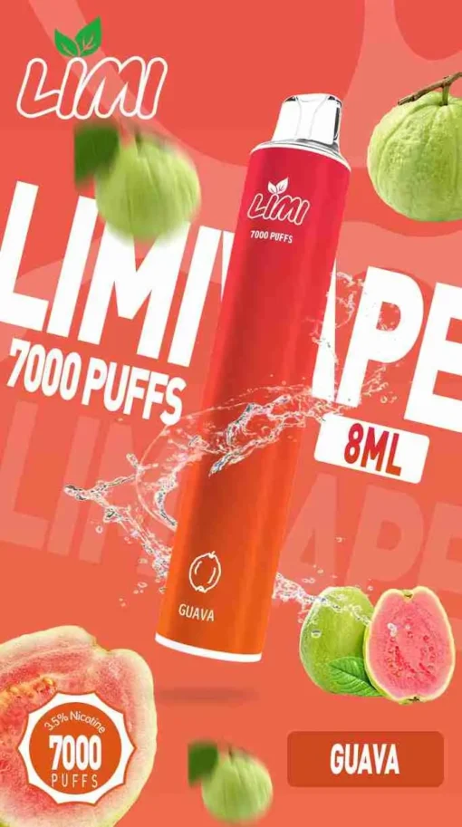 LIMI 7000 PUFFS 一次性拋棄式電子煙 - 可充電設計，台灣現貨，支持711到付 - 图片 2