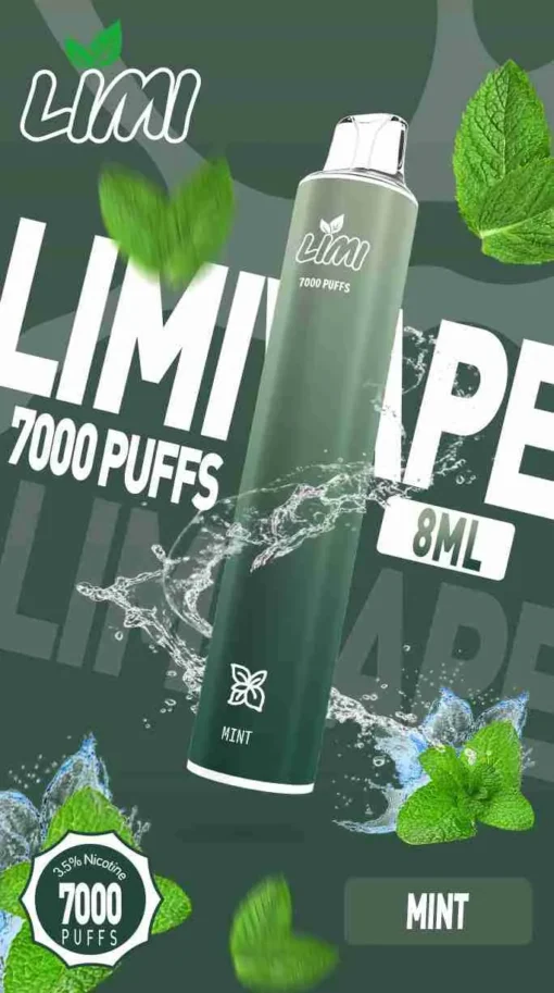 LIMI 7000 PUFFS 一次性拋棄式電子煙 - 可充電設計，台灣現貨，支持711到付 - 图片 4