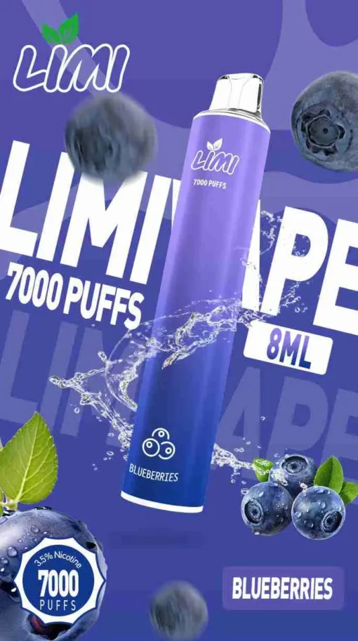 LIMI 7000 PUFFS 一次性拋棄式電子煙 - 可充電設計，台灣現貨，支持711到付 - 图片 8
