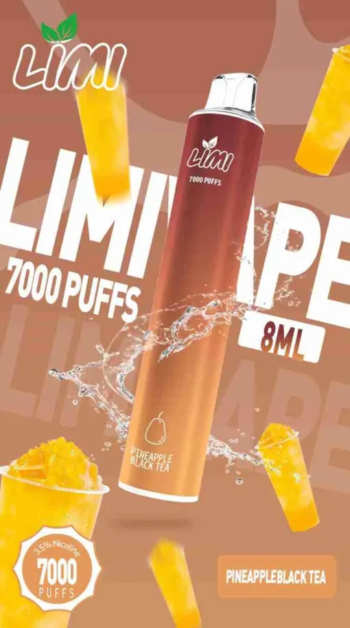 LIMI 7000 PUFFS 一次性拋棄式電子煙 - 可充電設計，台灣現貨，支持711到付 - 图片 5